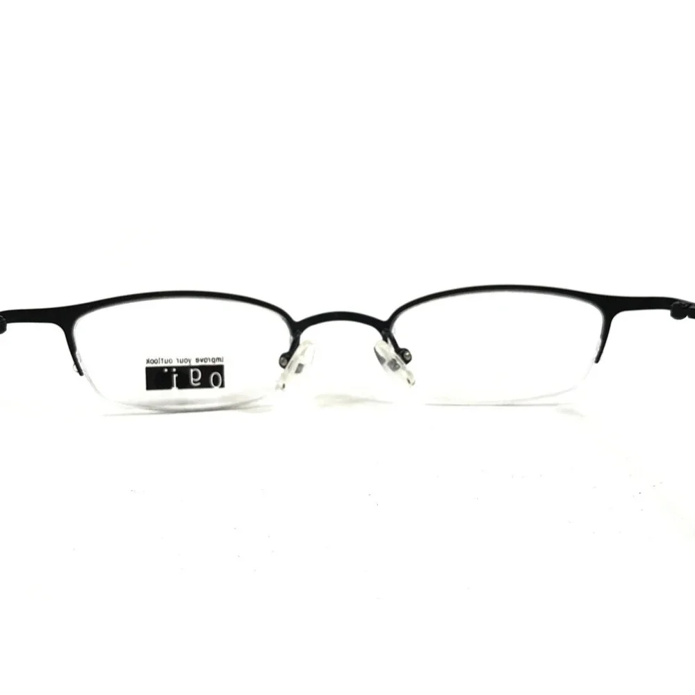 OGI Petite Eyeglasses Frames 2071 COL.10 Black Cat Eye Half Rim 44-20-140